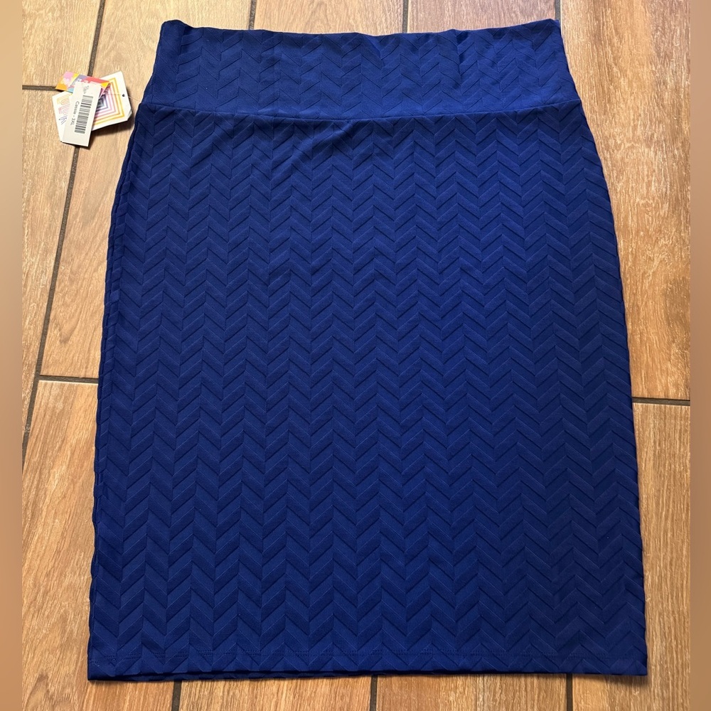 LuLaRoe Cassie Pencil Skirt Royal Blue 3XL
